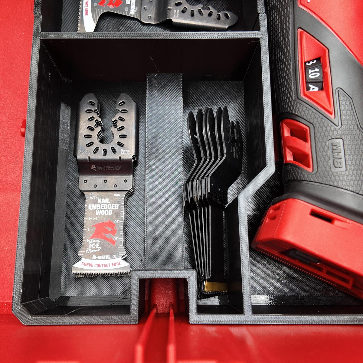 M18 Multi Tool Insert for Milwaukee Packout 2 & 3 Drawer Toolbox