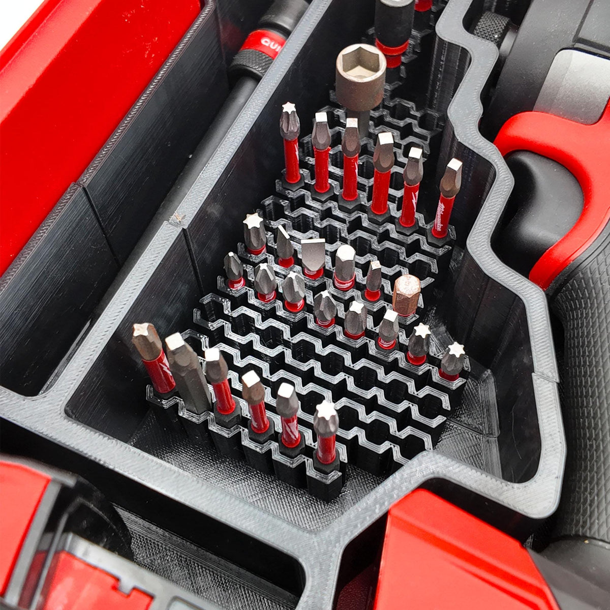 M18 Fuel Impact Driver Packout Insert with 68 Bit and Battery Storage (2953-20)