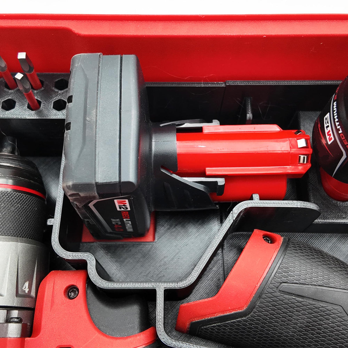 M12 Drill & Impact Driver Milwaukee Packout Insert for Compact Organizer (3404-20, 3453-20)