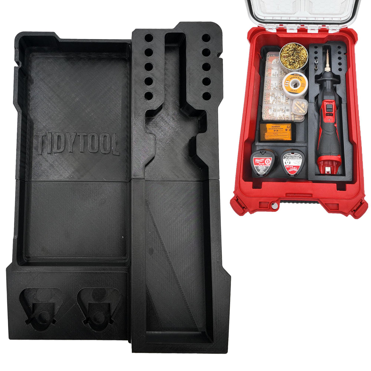 M12 Soldering Iron Packout Insert for Compact Organizer Tip and Battery Storage (2488-20)