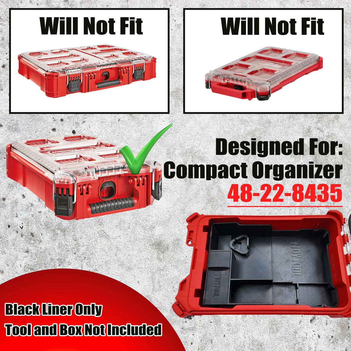 M12 FUEL Jig Saw Packout Insert for Compact Organizer (2545-20)