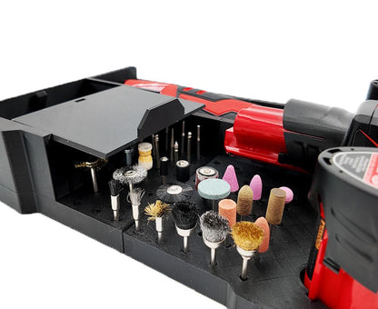 M12 Rotary Tool for Milwaukee Packout Compact Organizer Storage System. Models (2460-20, 2525-20)