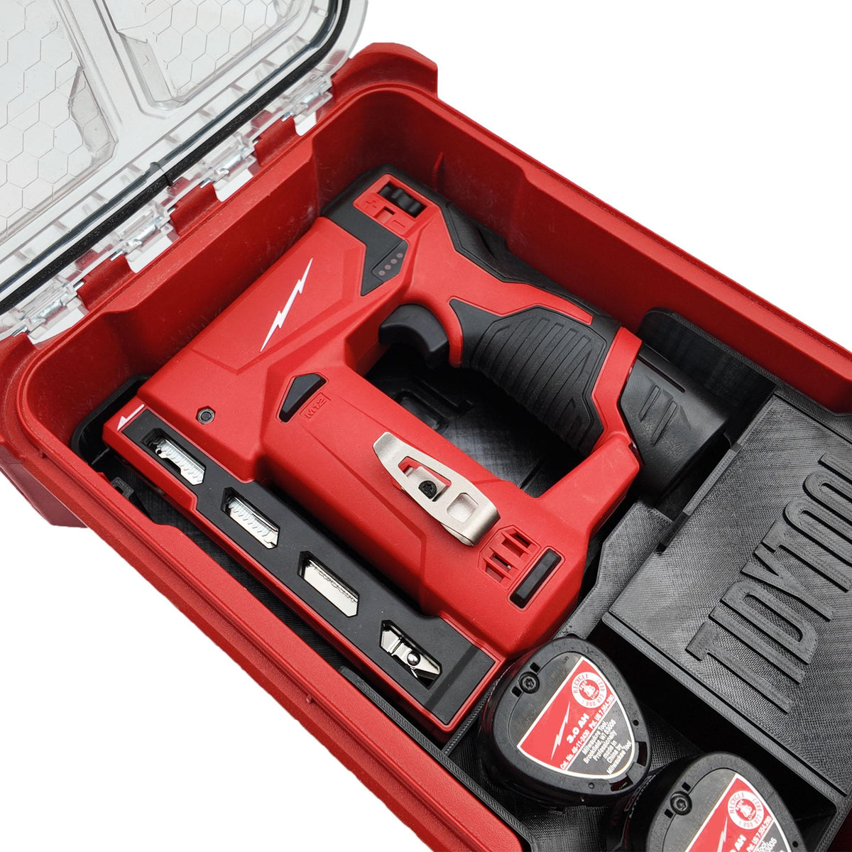 M12 Crown Stapler Packout Insert for Compact Organizer Battery and Staple Storage (2447-20)