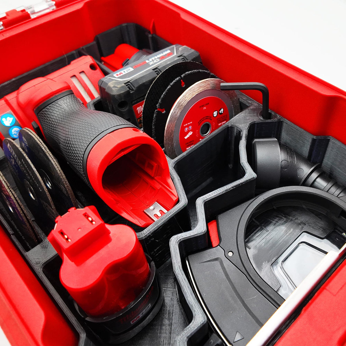 M12 Compact Cut Off Tool (2522-20) Packout Insert for Milwuakee Packout Storage System