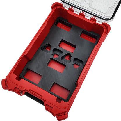 M12 Battery Holder Insert for Milwaukee Packout Compact Organizer Storage System.