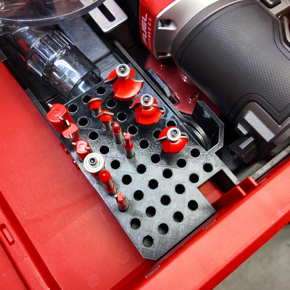 M18 FUEL Router Drawer Insert for Milwaukee Packout 2 & 3 Drawer Tool Boxes (2723-20)