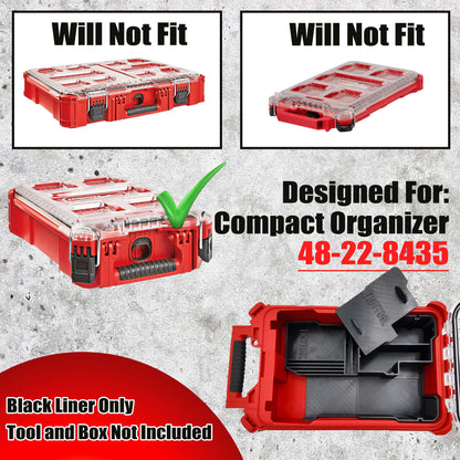 M18 Multi Tool Insert for Milwaukee Packout Compact Organizer Storage System. Models (2626-20; 2836-20)