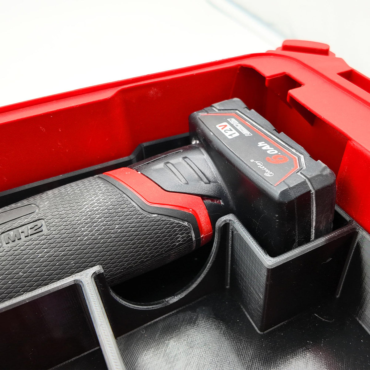 M12 Orbital Detail Sander (2531-20) for Milwaukee Packout Compact Organizer Storage System.