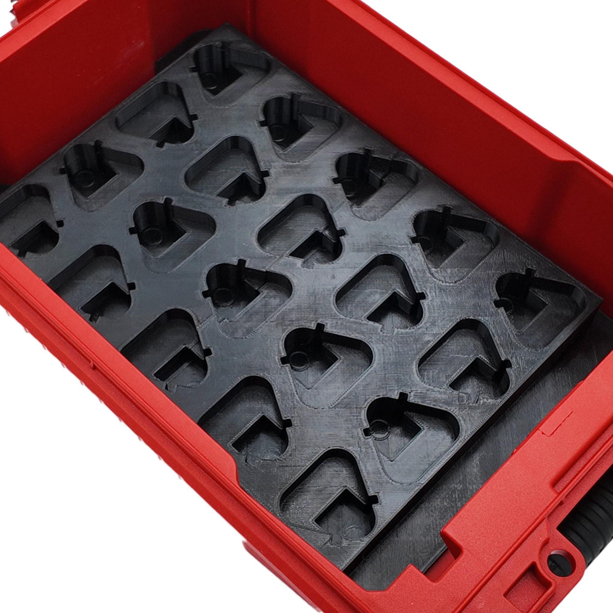 M12 Battery Storage Insert for Milwaukee Packout Compact Organizer Storage System.