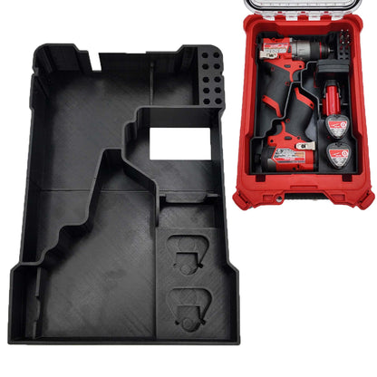 M12 Drill & Impact Driver Milwaukee Packout Insert for Compact Organizer (3404-20, 3453-20)