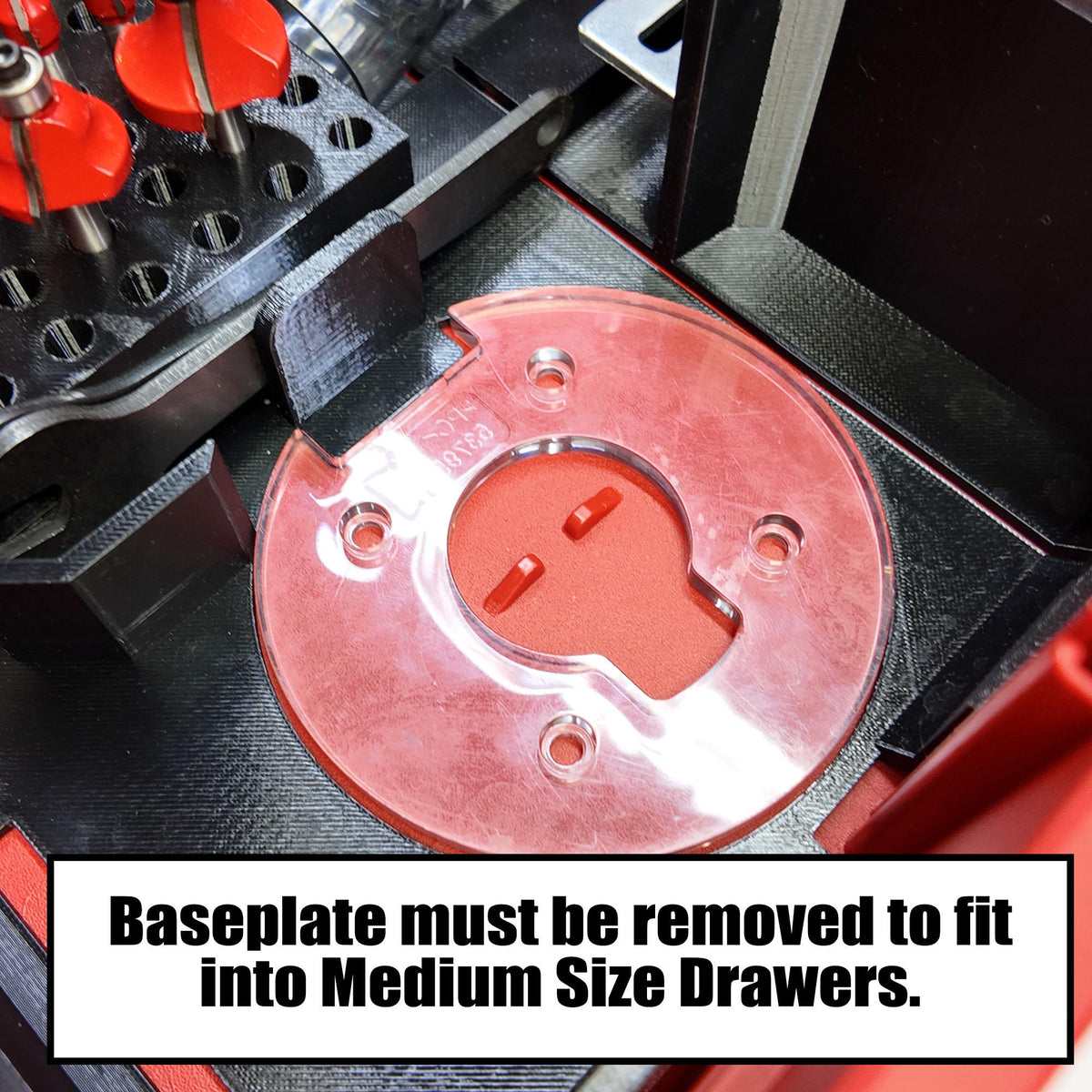 M18 FUEL Router Drawer Insert for Milwaukee Packout 2 & 3 Drawer Tool Boxes (2723-20)