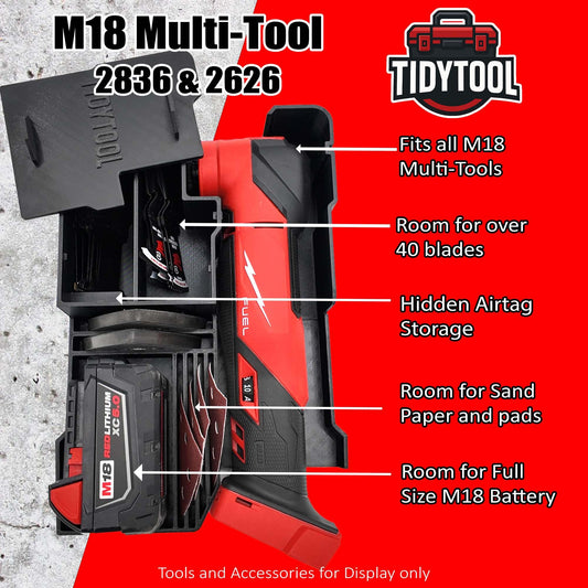 M18 Multi Tool Insert for Milwaukee Packout Compact Organizer Storage System. Models (2626-20; 2836-20)