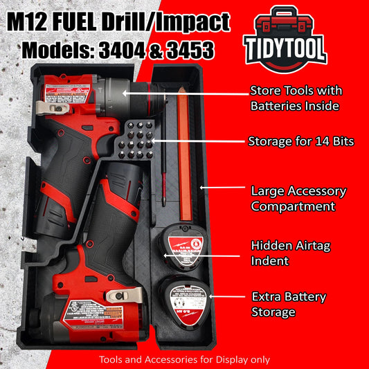 Milwaukee Packout M12 Drill & Impact Driver Insert, Tool Organizer
