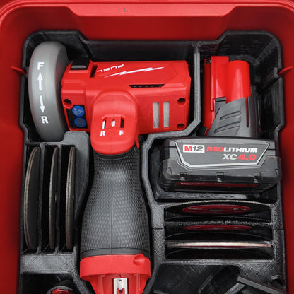 M12 Compact Cut Off Tool (2522-20) Packout Insert for Milwuakee Packout Storage System