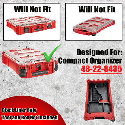 M18 Fuel Impact Driver Packout Insert with 68 Bit and Battery Storage (2953-20)