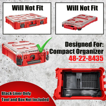 M12 FUEL 1/4" Straight Die Grinder Packout Insert for Compact Organizer (2486-20)