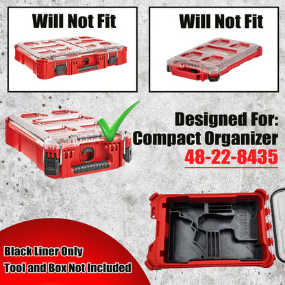 M12 Compact Cut Off Tool (2522-20) Packout Insert for Milwuakee Packout Storage System