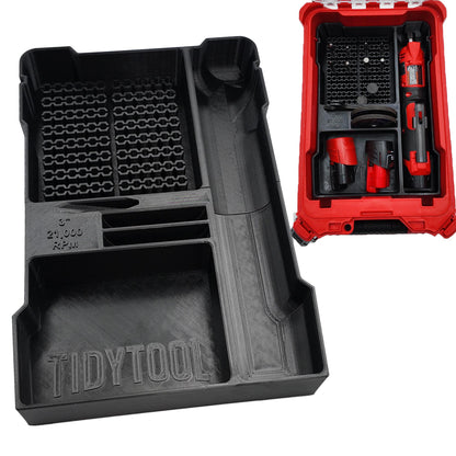 M12 FUEL 1/4" Straight Die Grinder Packout Insert for Compact Organizer (2486-20)