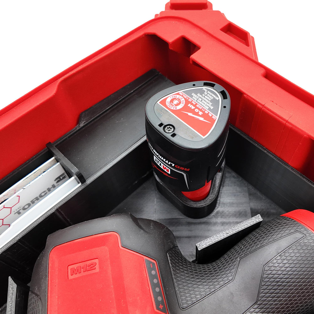 M12 Hackzall Saw Packout Insert for Compact Organizer Blade and Battery Storage (2520-20, 2420-20)