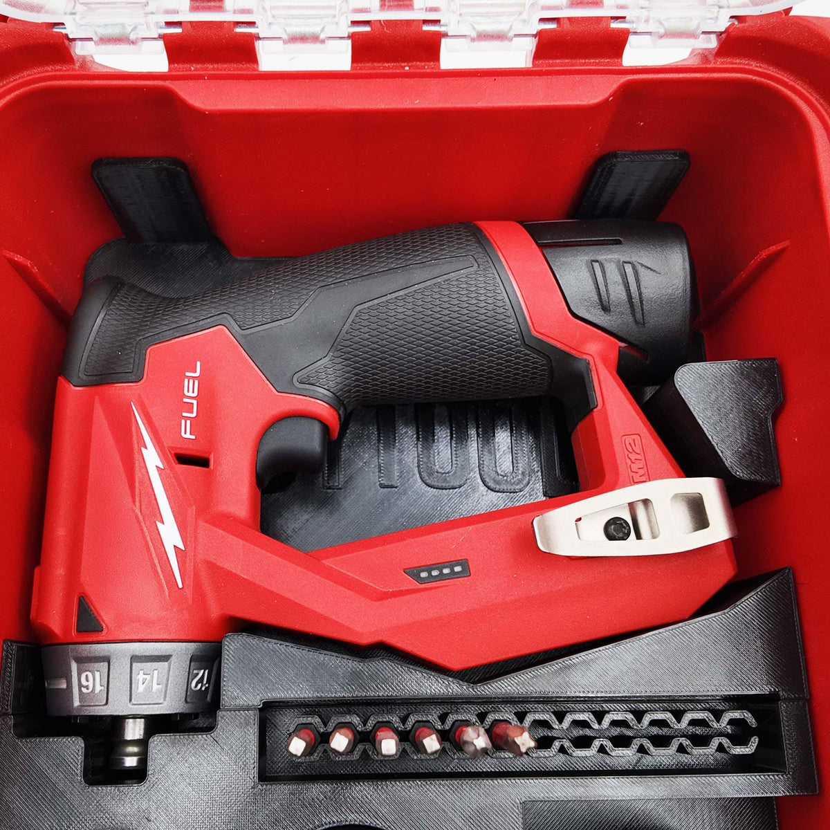 Milwaukee M12 FUEL Installation Drill/Driver Packout Insert, Compact Organizer (2505-20, 2505-22)