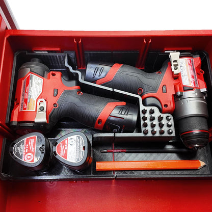 Milwaukee Packout M12 Drill & Impact Driver Insert, Tool Organizer