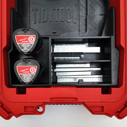 M12 Crown Stapler Packout Insert for Compact Organizer Battery and Staple Storage (2447-20)