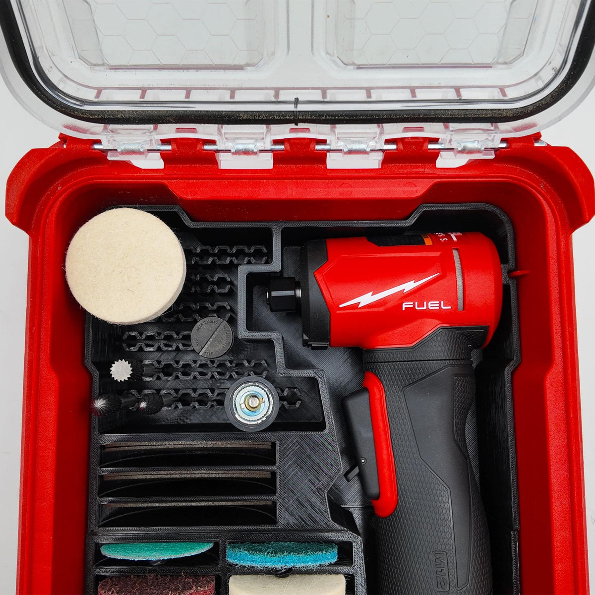 M12 Right Angle Die Grinder (3485-20) Packout Insert for Milwaukee Compact Storage System