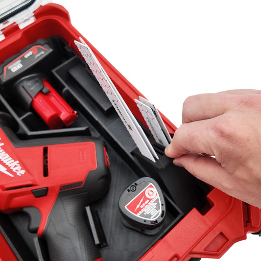 M12 Hackzall Saw Packout Insert for Compact Organizer Blade and Battery Storage (2520-20, 2420-20)