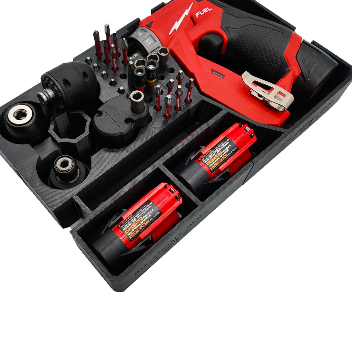 Milwaukee M12 FUEL Drill/Driver Packout Insert - PETG, Hidden AirTag